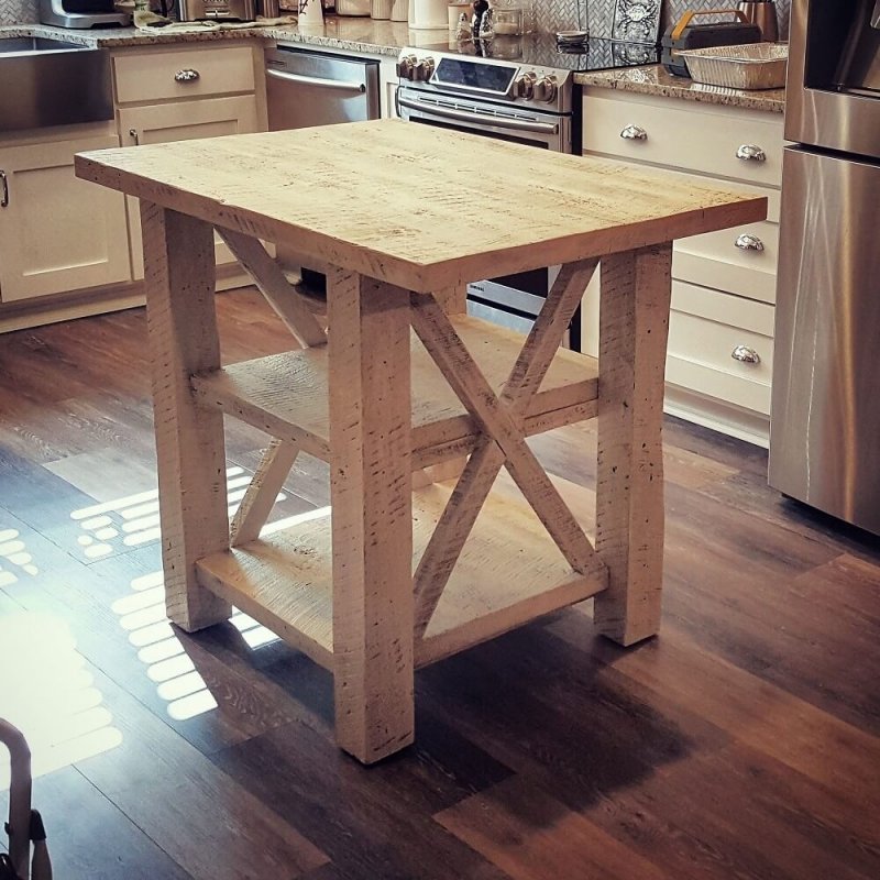 Rustic Kitchen Islands + Reclaimed Wood Tables Arcadia Salvage